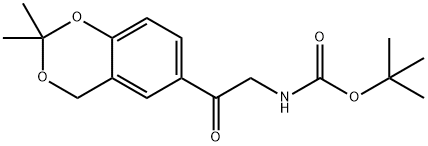 [2-(2,2-二甲基-4H-1,3-苯并二噁英-6-基)-2-氧代乙基]-氨基甲酸 1,1-二甲基乙酯