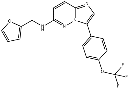 N-(furan-2-ylmethyl)-3-(4-(trifluoromethoxy)phenyl)imidazo[1,2-b]pyridazin-6-amine