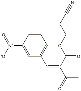丁酸,  2-[(3-硝基苯基)亚甲基]-3-羰基-,   2-氰基乙基酯
