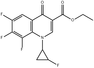3-喹啉羧酸,6,7,8-三氟-1-(2-氟环丙基)-1,4-二氢-4-羰基-, 乙基酯