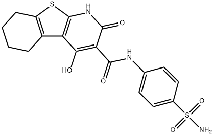 [1]Benzothieno[2,3-b]pyridine-3-carboxamide, N-[4-(aminosulfonyl)phenyl]-1,2,5,6,7,8-hexahydro-4-hydroxy-2-oxo-