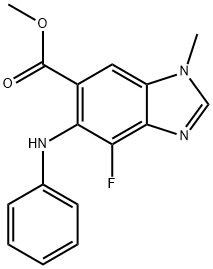 methyl 4-fluoro-1-methyl-5-(phenylamino)-1H-benzo[d]imidazole-6-carboxylate