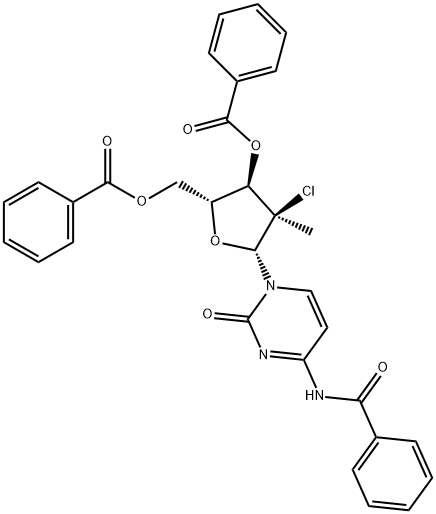 (2R,3r,4r,5r)-5-(4-苯酰胺-2-氧代嘧啶-1(2H)-基)-2-((苯甲酰基氧基)甲基)-4-氯-4-甲基四氢呋喃-3-苯甲酸