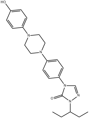 2-(1-乙基丙基)-2,4-二氢-4-[4-[4-(4-羟基苯基)-1-哌嗪]苯基]-3H-1,2,4-噻唑-3-酮