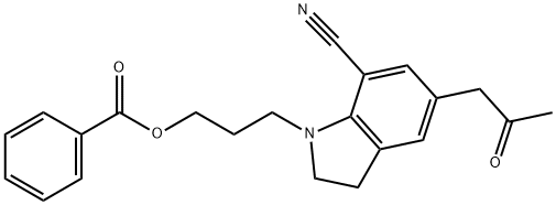 1-[3-(benzoyloxy)propyl]-2,3-dihydro-5-(2-oxopropyl)-1H-Indole-7-carbonitrile
