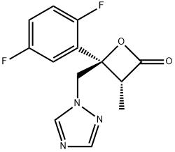 (3R,4R)-4-(2,5-Difluorophenyl)-3-methyl-4-(1H-1,2,4-triazol-1-ylmethyl)-2-oxetanone