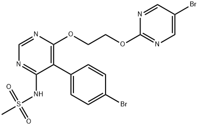 N-[5-(4-溴苯基)-6-[2-[(5-溴-2-嘧啶基)氧基]乙氧基]-4-嘧啶基]甲烷磺酰胺