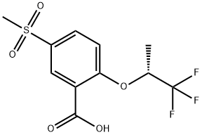 5-甲基磺酰基-2-[((r)-2,2,2-三氟-1-甲基乙基)氧基]苯甲酸