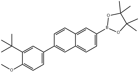2-[6-(3-tert-butyl-4-methoxyphenyl)-naphthalen-2-yl]-4,4,5,5-tetramethyl-[1,3,2]dioxaborolane