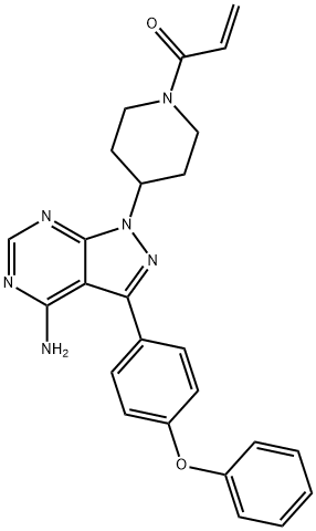 1-[4-[4-amino-3-(4-phenoxyphenyl)-1H-pyrazolo[3,4-d]pyrimidin-1-yl]-1-piperidinyl]-2-Propen-1-one